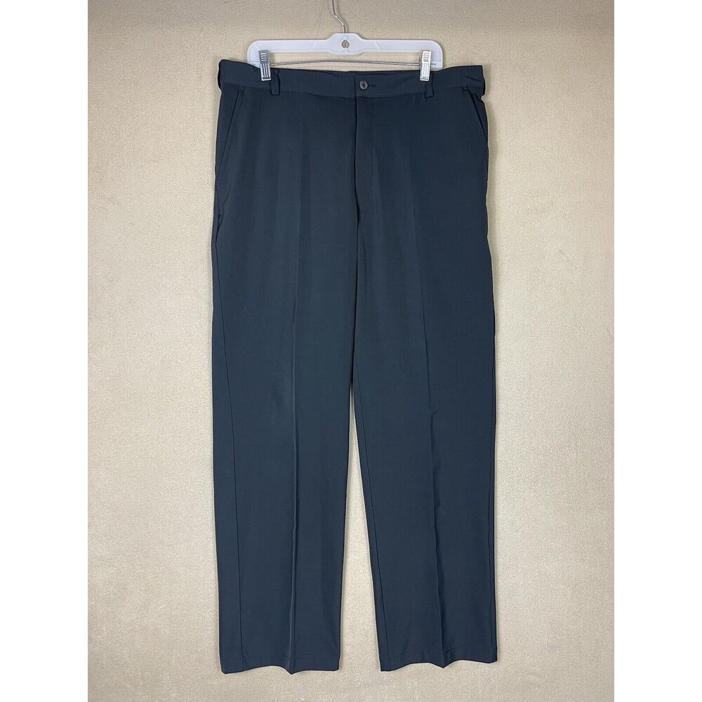 Nike Pants Mens 36x32 Black Golf Activewear Straight Casual Pant Logo Adult